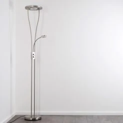 Hofstein Watino Deckenfluter LED Nickel-Matt, 3-flammig -LED Leuchten Verkäufe 2022 watino deckenfluter h000458 34