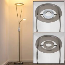 Hofstein Watino Deckenfluter LED Nickel-Matt, 3-flammig -LED Leuchten Verkäufe 2022 watino deckenfluter h000458 50