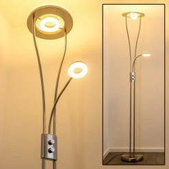 Hofstein Watino Deckenfluter LED Nickel-Matt, 3-flammig -LED Leuchten Verkäufe 2022 watino deckenfluter h000458 6