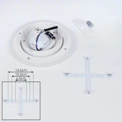 Hofstein Wawo Deckenpanel LED Grau, Weiß, 1-flammig, Fernbedienung -LED Leuchten Verkäufe 2022 wawo deckenpanel h3419151 4