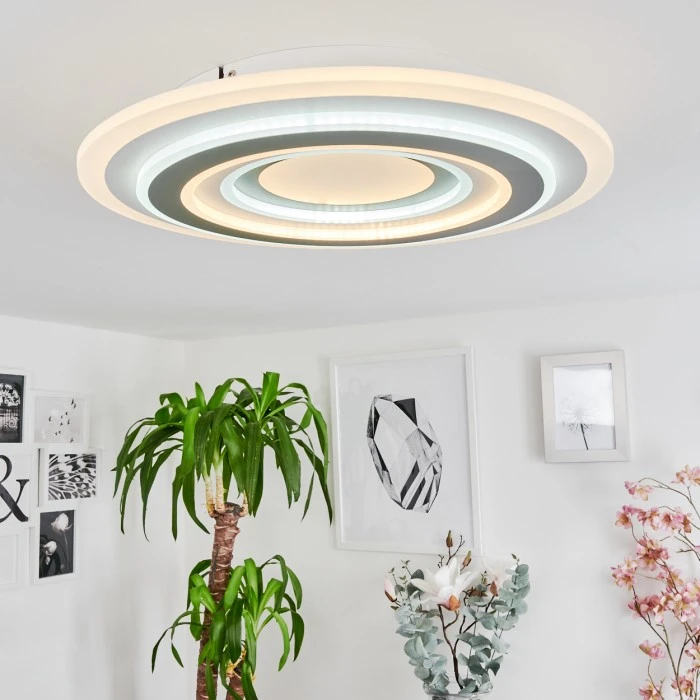 Hofstein Wawo Deckenpanel LED Weiß, 1-flammig, Fernbedienung 9 Hofstein Wawo Deckenpanel LED Weiß, 1-flammig, Fernbedienung – Bild 9