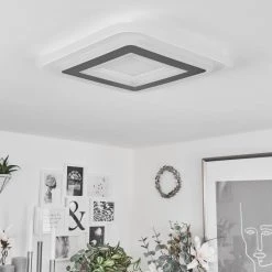 Hofstein Wawo Deckenpanel LED Weiß, 1-flammig, Fernbedienung -LED Leuchten Verkäufe 2022 wawo deckenpanel h3582749 4