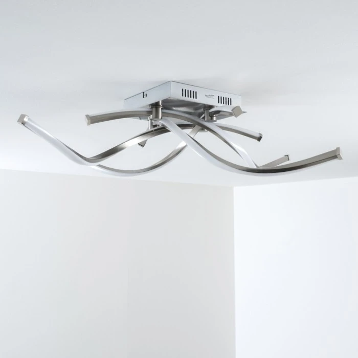 Hofstein Wellington Deckenleuchte LED Aluminium, 4-flammig 18 Hofstein Wellington Deckenleuchte LED Aluminium, 4-flammig – Bild 18