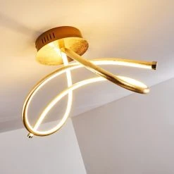 Hofstein Wengi Deckenleuchte LED Gold, 1-flammig -LED Leuchten Verkäufe 2022 wengi deckenleuchte h3269213 do1 15