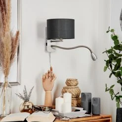 Hofstein Wiby Wandleuchte LED Nickel-Matt, 2-flammig -LED Leuchten Verkäufe 2022 wiby wandleuchte h3588390 11