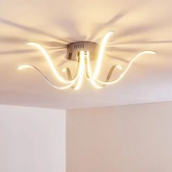 Hofstein Wikon Deckenleuchte LED Chrom, 6-flammig -LED Leuchten Verkäufe 2022 wikon deckenleuchte h3268926 do2 12