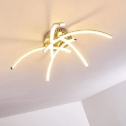 Hofstein Wikon Deckenleuchte LED Nickel-Matt, 5-flammig -LED Leuchten Verkäufe 2022 wikon deckenleuchte h3271964 do2 13