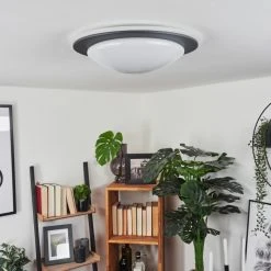 Hofstein Wil Deckenleuchte LED Anthrazit, Wei&szlig;, 1-flammig -LED Leuchten Verkäufe 2022 wil deckenleuchte h3458679 4