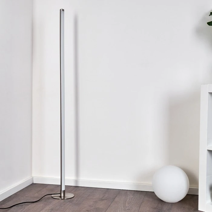 Hofstein Wila Stehlampe LED Nickel-Matt, 1-flammig 12 Hofstein Wila Stehlampe LED Nickel-Matt, 1-flammig – Bild 12