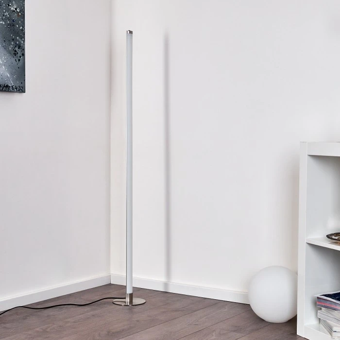 Hofstein Wila Stehlampe LED Nickel-Matt, 1-flammig 15 Hofstein Wila Stehlampe LED Nickel-Matt, 1-flammig – Bild 15