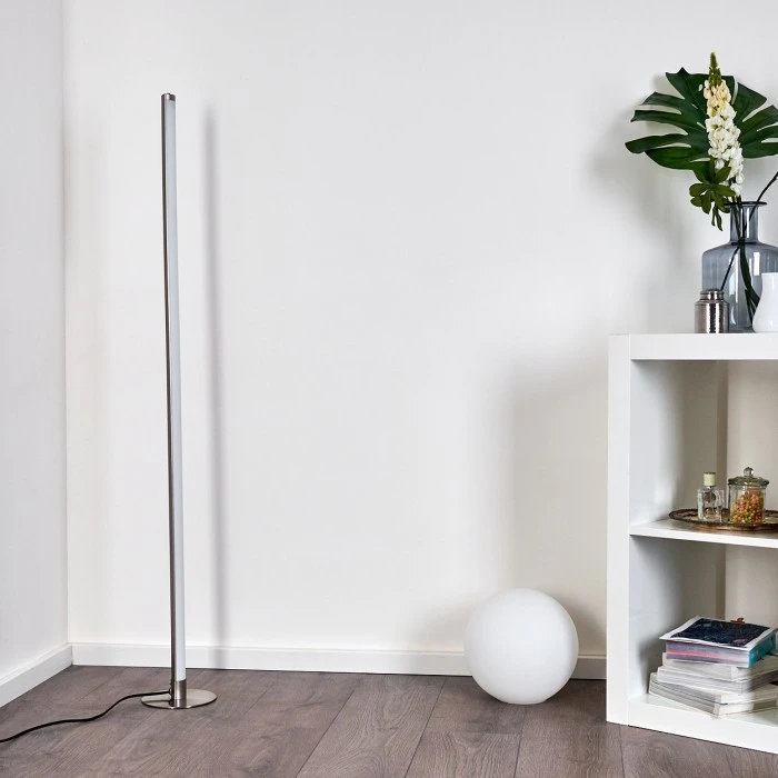 Hofstein Wila Stehlampe LED Nickel-Matt, 1-flammig 6 Hofstein Wila Stehlampe LED Nickel-Matt, 1-flammig – Bild 6