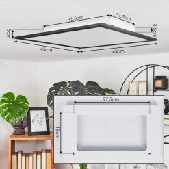 Hofstein Wilderswil Deckenpanel LED Weiß, 1-flammig 13 Hofstein Wilderswil Deckenpanel LED Weiß, 1-flammig -LED Leuchten Verkäufe 2022 wilderswil deckenpanel h3550410 3