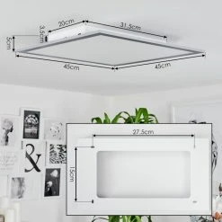 Hofstein Wilderswil  Deckenpanel LED Weiß, 1-flammig -LED Leuchten Verkäufe 2022 wilderswil deckenpanel h3551165 3