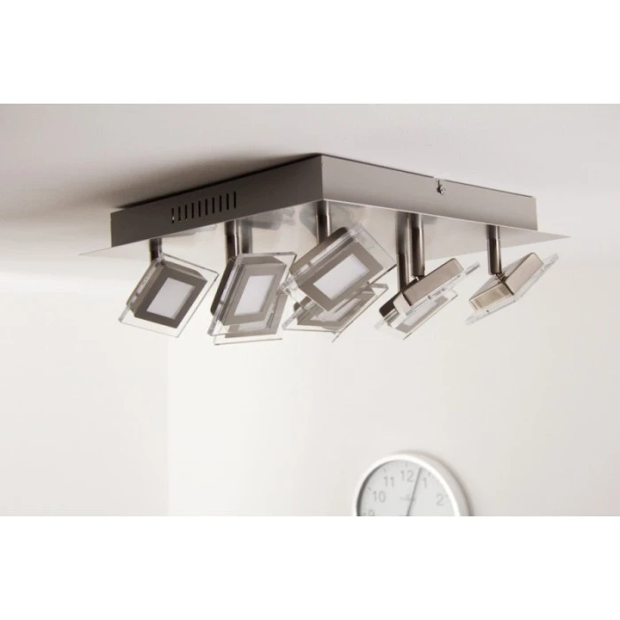 Wofi Leuchten Wofi Cholet Deckenleuchte LED Nickel-Matt, 9-flammig 13 Wofi Leuchten Wofi Cholet Deckenleuchte LED Nickel-Matt, 9-flammig – Bild 13