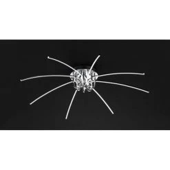 Wofi Leuchten Wofi CRUX Deckenleuchte LED Chrom, 1-flammig