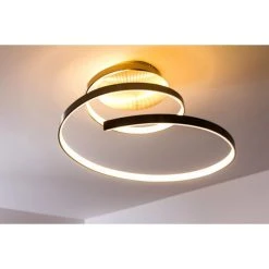 Wofi Leuchten Wofi LAVAL Deckenleuchte LED Nickel-Matt, 1-flammig