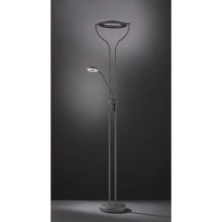 Wofi Leuchten REMY Deckenfluter LED Schwarz, 1-flammig