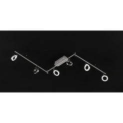 Wofi Leuchten Wofi MONZA Deckenleuchte LED Nickel-Matt, 6-flammig