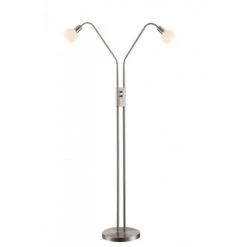 Wofi Leuchten Wofi NOIS Standleuchte LED Nickel-Matt, 2-flammig