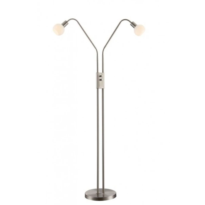 Wofi Leuchten Wofi NOIS Standleuchte LED Nickel-Matt, 2-flammig 1 Wofi Leuchten Wofi NOIS Standleuchte LED Nickel-Matt, 2-flammig