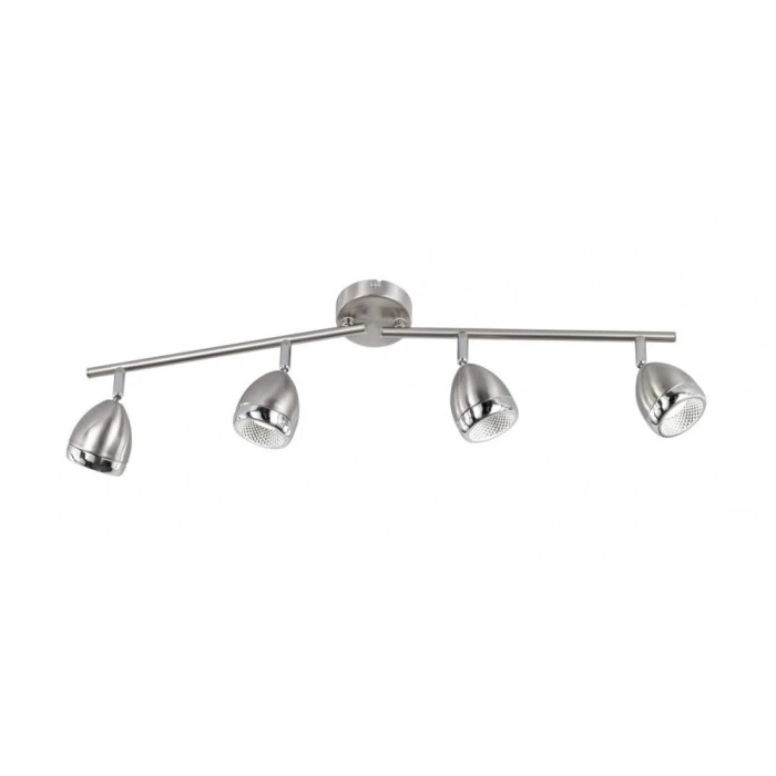 Wofi Leuchten Wofi OAK Deckenspot LED Nickel-Matt, 4-flammig 1 Wofi Leuchten Wofi OAK Deckenspot LED Nickel-Matt, 4-flammig