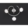 Wofi Leuchten Wofi SANAN Deckenleuchte LED Nickel-Matt, 3-flammig