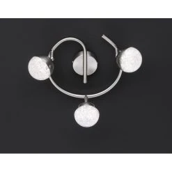 Wofi Leuchten Wofi SANAN Deckenleuchte LED Nickel-Matt, 3-flammig