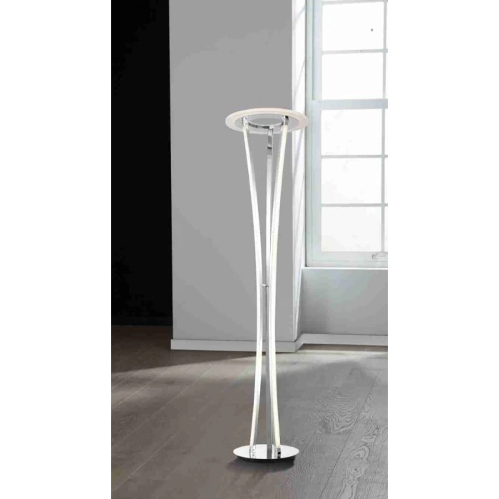 Wofi Leuchten Wofi SEATTLE Standleuchte LED Chrom, 4-flammig, Fernbedienung 2 Wofi Leuchten Wofi SEATTLE Standleuchte LED Chrom, 4-flammig, Fernbedienung – Bild 2