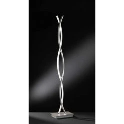Wofi Leuchten Wofi SEGURA Standleuchte LED Nickel-Matt, 2-flammig