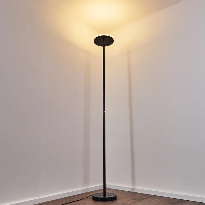 Hofstein Wonsbek Deckenfluter LED Schwarz, 1-flammig 11 Hofstein Wonsbek Deckenfluter LED Schwarz, 1-flammig – Bild 11