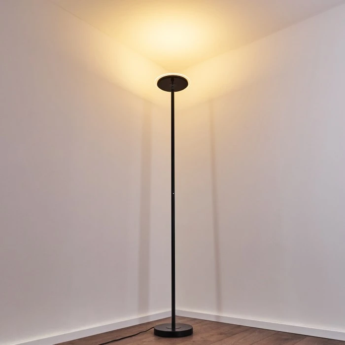 Hofstein Wonsbek Deckenfluter LED Schwarz, 1-flammig 19 Hofstein Wonsbek Deckenfluter LED Schwarz, 1-flammig – Bild 19