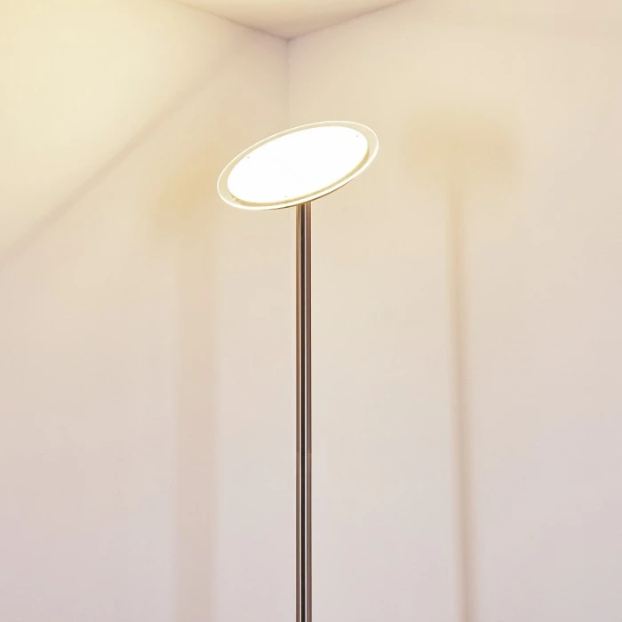 Hofstein Wonsbek Deckenfluter LED Nickel-Matt, 1-flammig 12 Hofstein Wonsbek Deckenfluter LED Nickel-Matt, 1-flammig – Bild 12