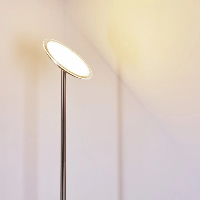 Hofstein Wonsbek Deckenfluter LED Nickel-Matt, 1-flammig 8 Hofstein Wonsbek Deckenfluter LED Nickel-Matt, 1-flammig – Bild 8