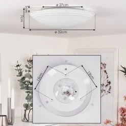 Hofstein Worben Deckenleuchte LED Weiß, 1-flammig -LED Leuchten Verkäufe 2022 worben deckenleuchte h3542354 3