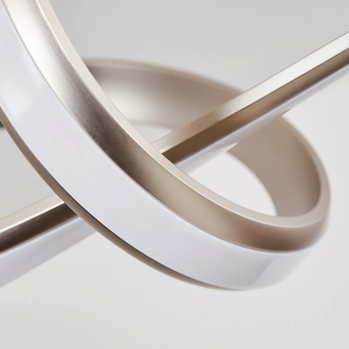 Hofstein Woyens Deckenleuchte LED Stahl gebürstet, 1-flammig 11 Hofstein Woyens Deckenleuchte LED Stahl gebürstet, 1-flammig – Bild 11