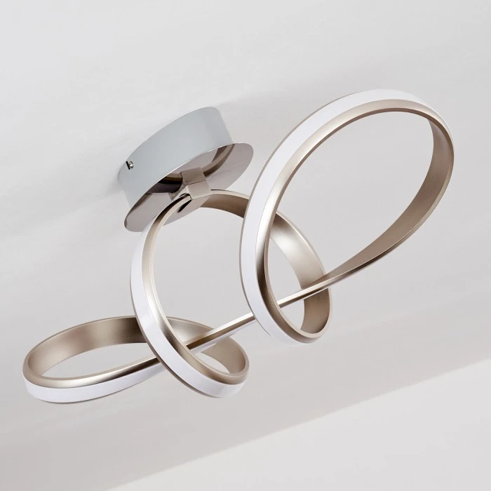 Hofstein Woyens Deckenleuchte LED Stahl gebürstet, 1-flammig 13 Hofstein Woyens Deckenleuchte LED Stahl gebürstet, 1-flammig – Bild 13