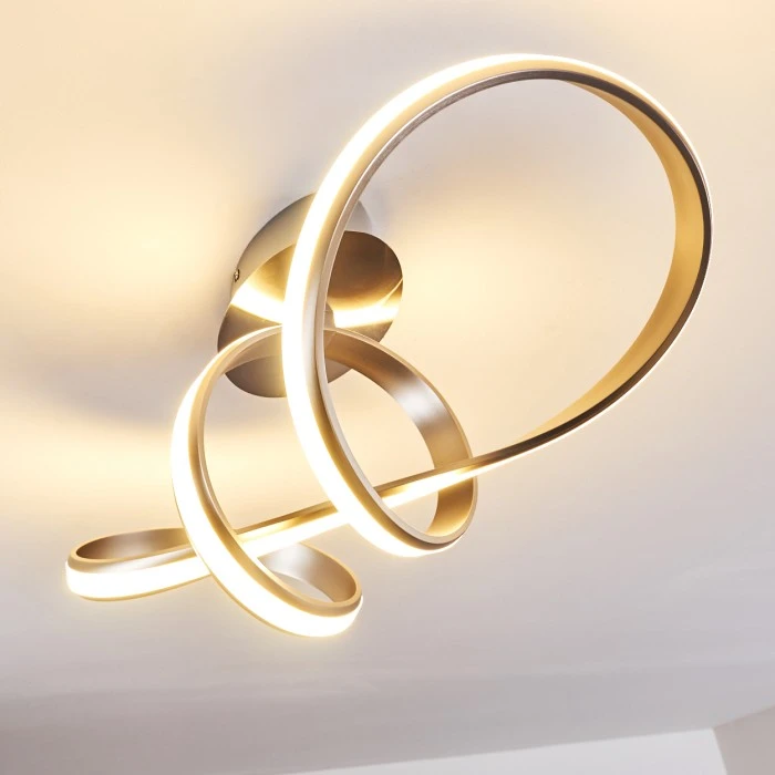 Hofstein Woyens Deckenleuchte LED Stahl gebürstet, 1-flammig 15 Hofstein Woyens Deckenleuchte LED Stahl gebürstet, 1-flammig – Bild 15