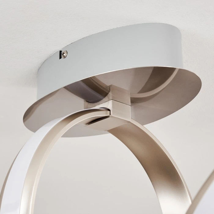 Hofstein Woyens Deckenleuchte LED Stahl gebürstet, 1-flammig 19 Hofstein Woyens Deckenleuchte LED Stahl gebürstet, 1-flammig – Bild 19