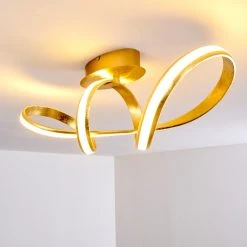 Hofstein Woyens Deckenleuchte LED Gold, 1-flammig 32 Hofstein Woyens Deckenleuchte LED Gold, 1-flammig -LED Leuchten Verkäufe 2022 woyens deckenleuchte h3295601 12