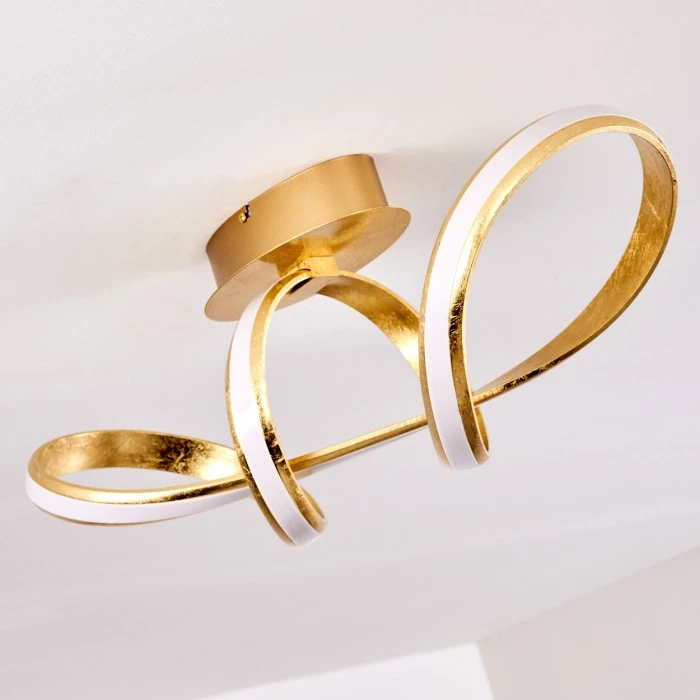 Hofstein Woyens Deckenleuchte LED Gold, 1-flammig 15 Hofstein Woyens Deckenleuchte LED Gold, 1-flammig – Bild 15