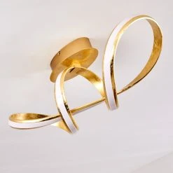 Hofstein Woyens Deckenleuchte LED Gold, 1-flammig 36 Hofstein Woyens Deckenleuchte LED Gold, 1-flammig -LED Leuchten Verkäufe 2022 woyens deckenleuchte h3295601 16