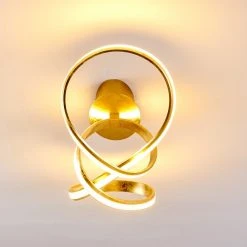 Hofstein Woyens Deckenleuchte LED Gold, 1-flammig 24 Hofstein Woyens Deckenleuchte LED Gold, 1-flammig -LED Leuchten Verkäufe 2022 woyens deckenleuchte h3295601 4