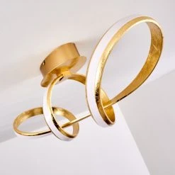 Hofstein Woyens Deckenleuchte LED Gold, 1-flammig 25 Hofstein Woyens Deckenleuchte LED Gold, 1-flammig -LED Leuchten Verkäufe 2022 woyens deckenleuchte h3295601 5