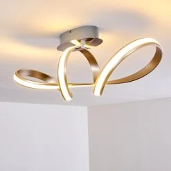 Hofstein Woyens Deckenleuchte LED Edelstahl, 1-flammig -LED Leuchten Verkäufe 2022 woyens deckenleuchte h3295625 12