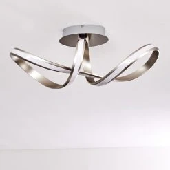 Hofstein Woyens Deckenleuchte LED Edelstahl, 1-flammig -LED Leuchten Verkäufe 2022 woyens deckenleuchte h3295625 13