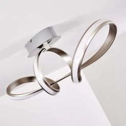 Hofstein Woyens Deckenleuchte LED Edelstahl, 1-flammig -LED Leuchten Verkäufe 2022 woyens deckenleuchte h3295625 14