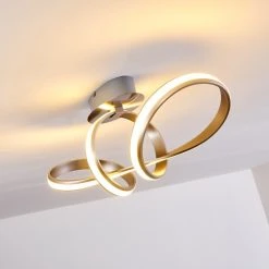 Hofstein Woyens Deckenleuchte LED Edelstahl, 1-flammig -LED Leuchten Verkäufe 2022 woyens deckenleuchte h3295625 15