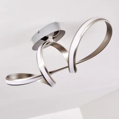 Hofstein Woyens Deckenleuchte LED Edelstahl, 1-flammig -LED Leuchten Verkäufe 2022 woyens deckenleuchte h3295625 17