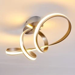 Hofstein Woyens Deckenleuchte LED Edelstahl, 1-flammig -LED Leuchten Verkäufe 2022 woyens deckenleuchte h3295625 2