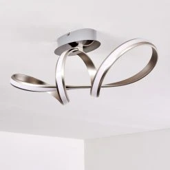 Hofstein Woyens Deckenleuchte LED Edelstahl, 1-flammig -LED Leuchten Verkäufe 2022 woyens deckenleuchte h3295625 20